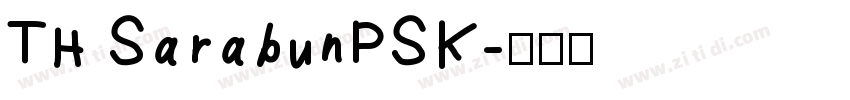 TH SarabunPSK字体转换